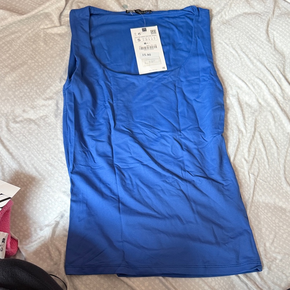 Zara Royal Blue Women's Tank Top